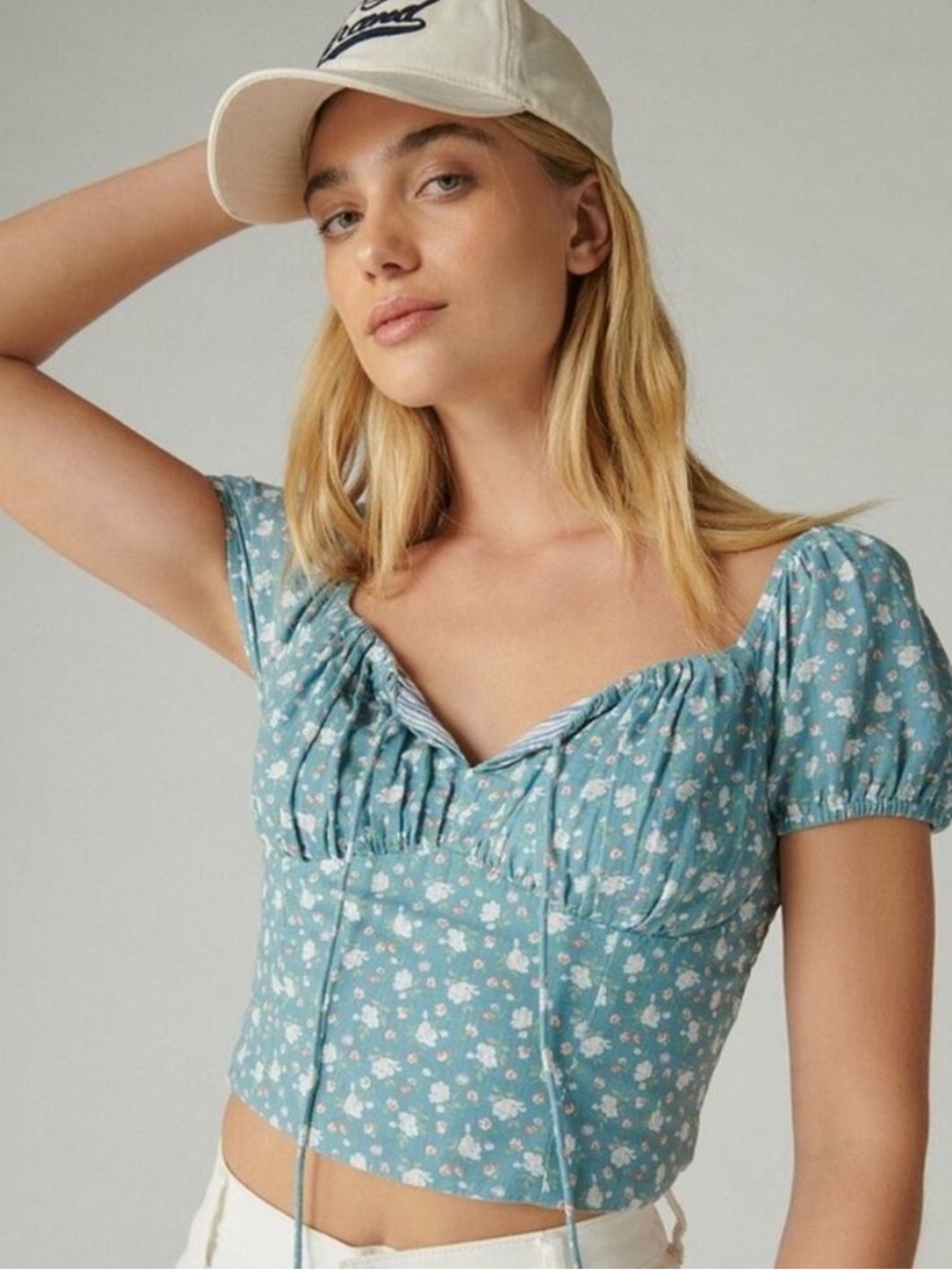 Lucky x Laura Ashley Printed Floral Corset Top